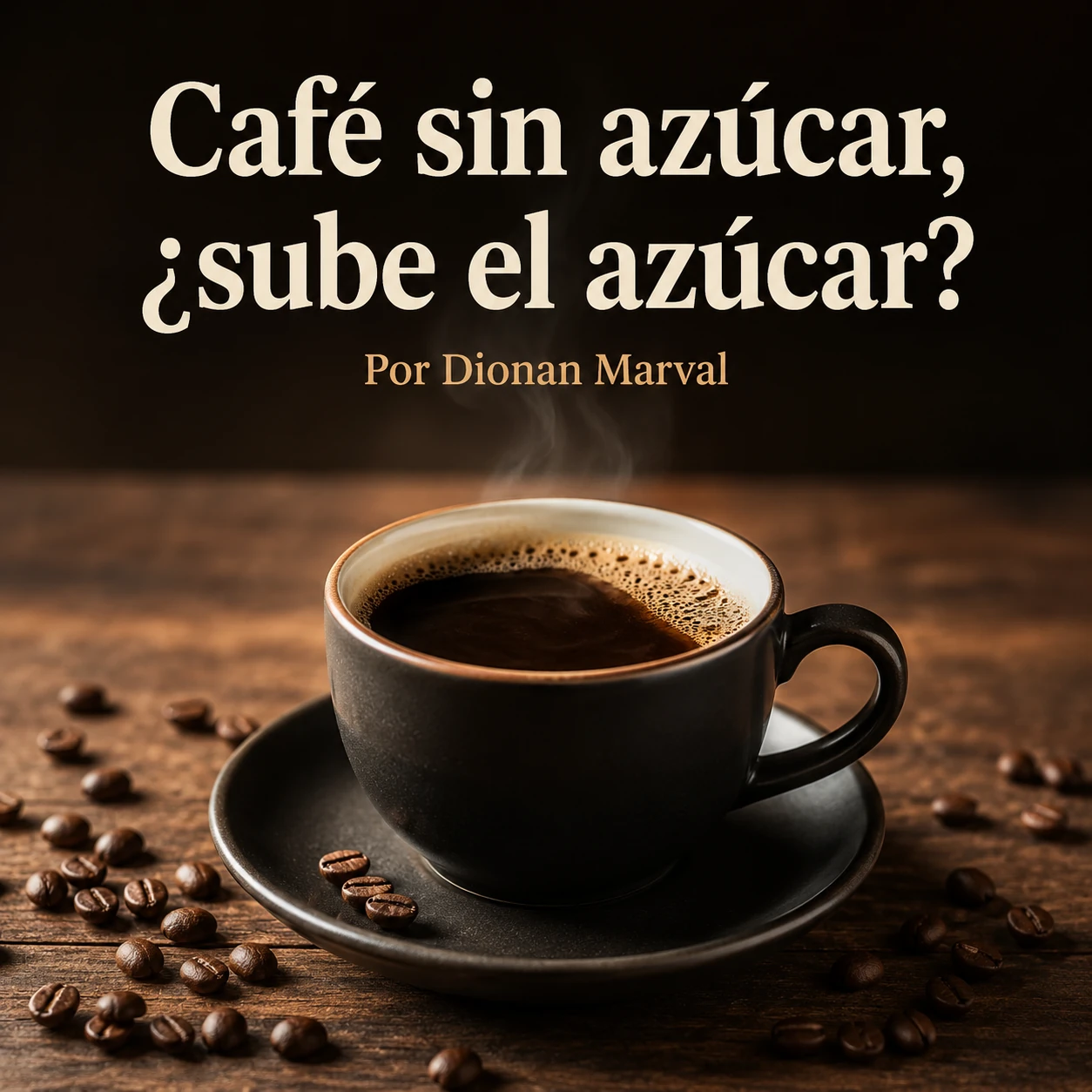Café sin azúcar, también sube el azúcar